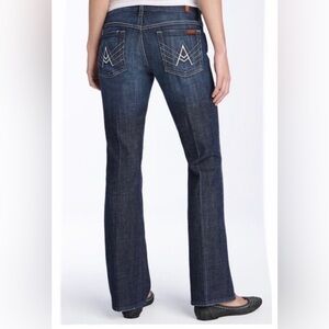 7 For All Mankind Women's “A” Pocket Blue Jeans
